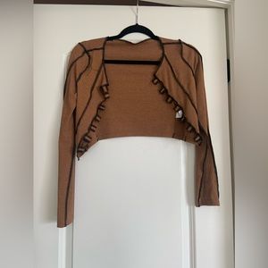 Shein Light Brown Long Sleeve